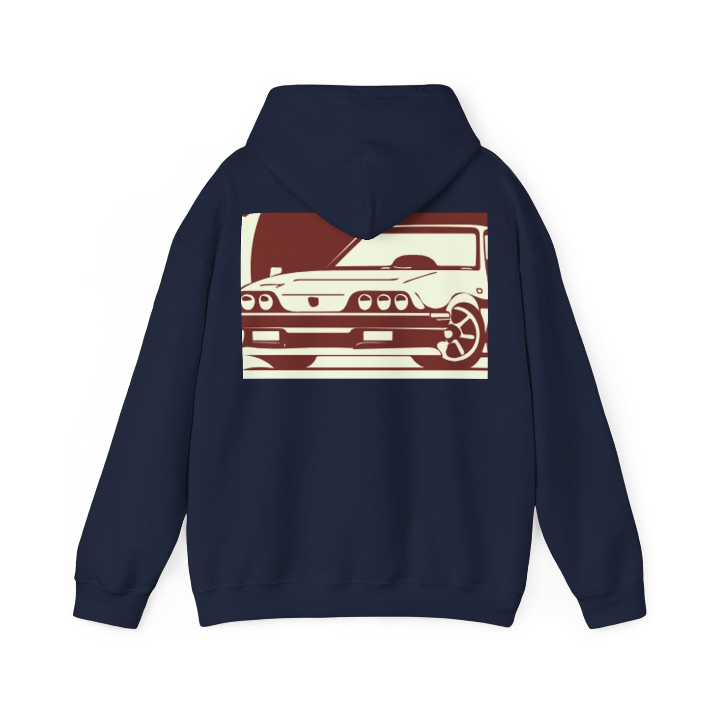 Custom faded Car Unisex Heavy Blend™ Hooded Sweatshirt