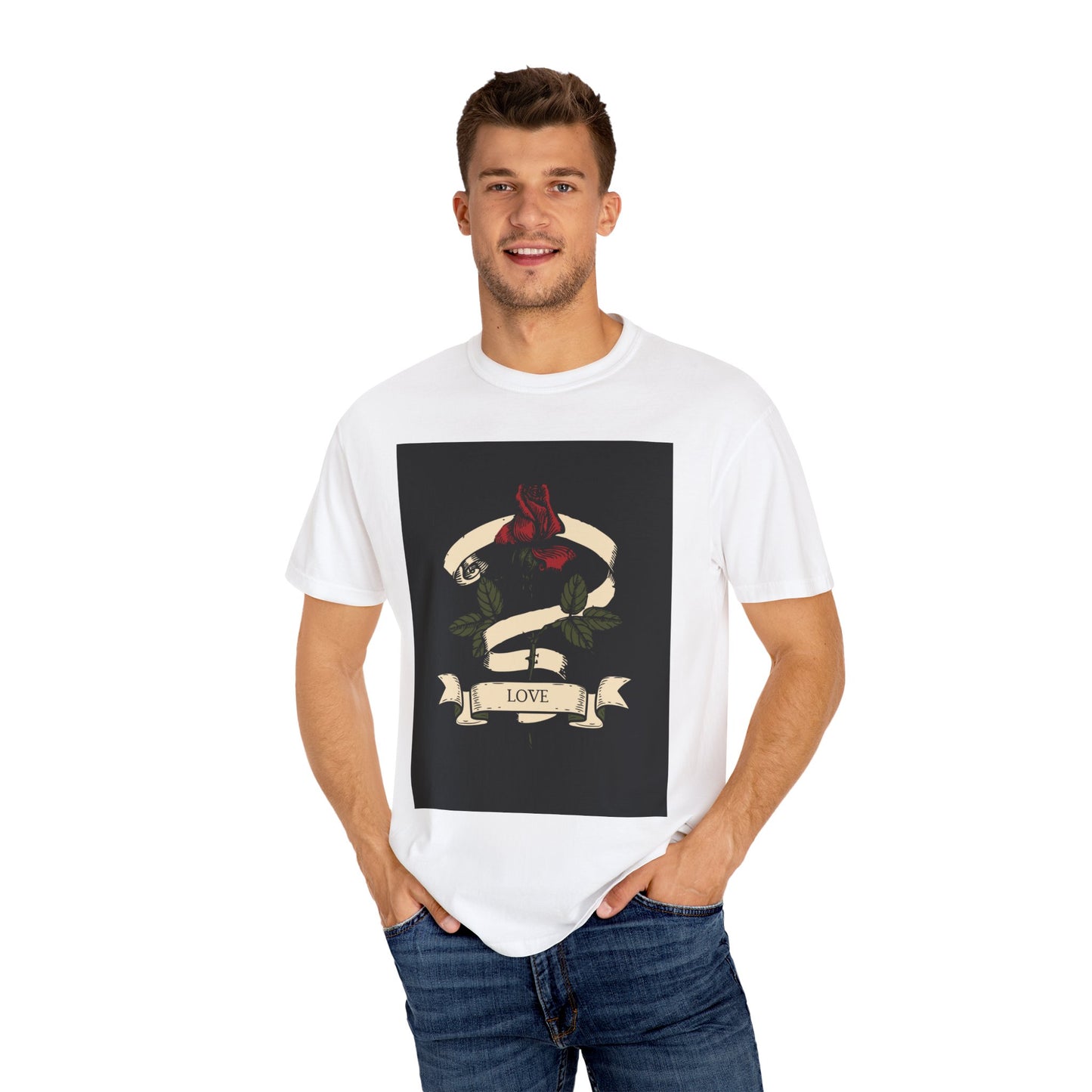 Love Unisex Garment-Dyed T-shirt