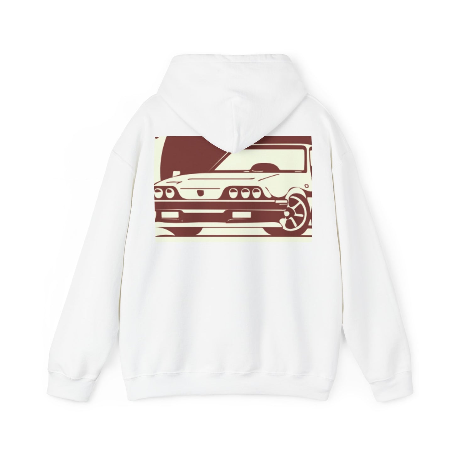 Custom faded Car Unisex Heavy Blend™ Hooded Sweatshirt