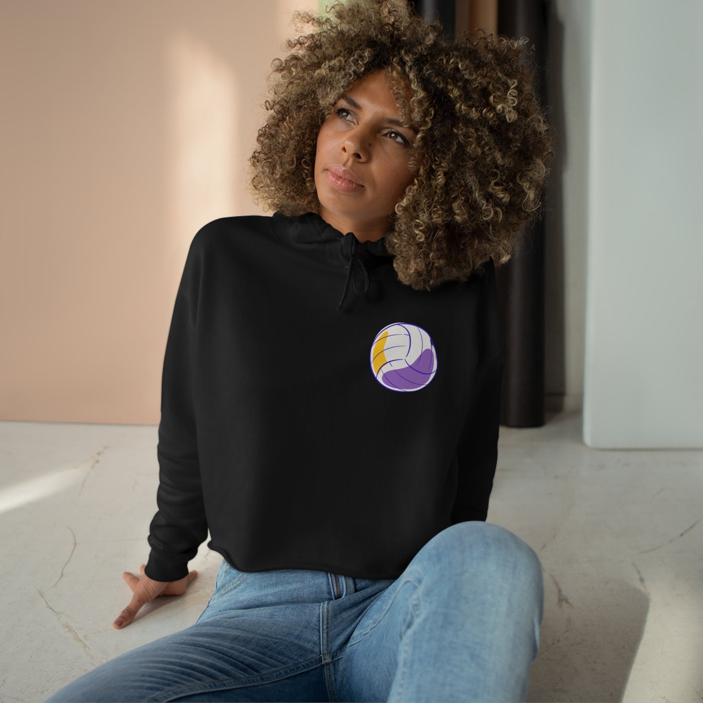Prolly Volley Crop Hoodie