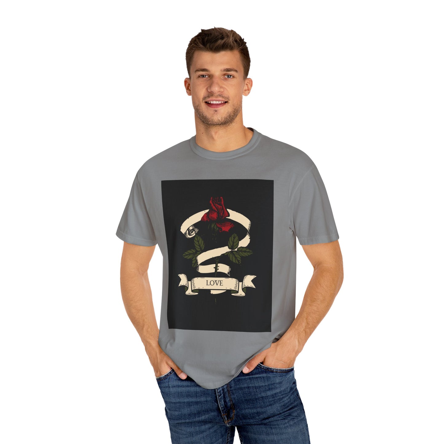Love Unisex Garment-Dyed T-shirt