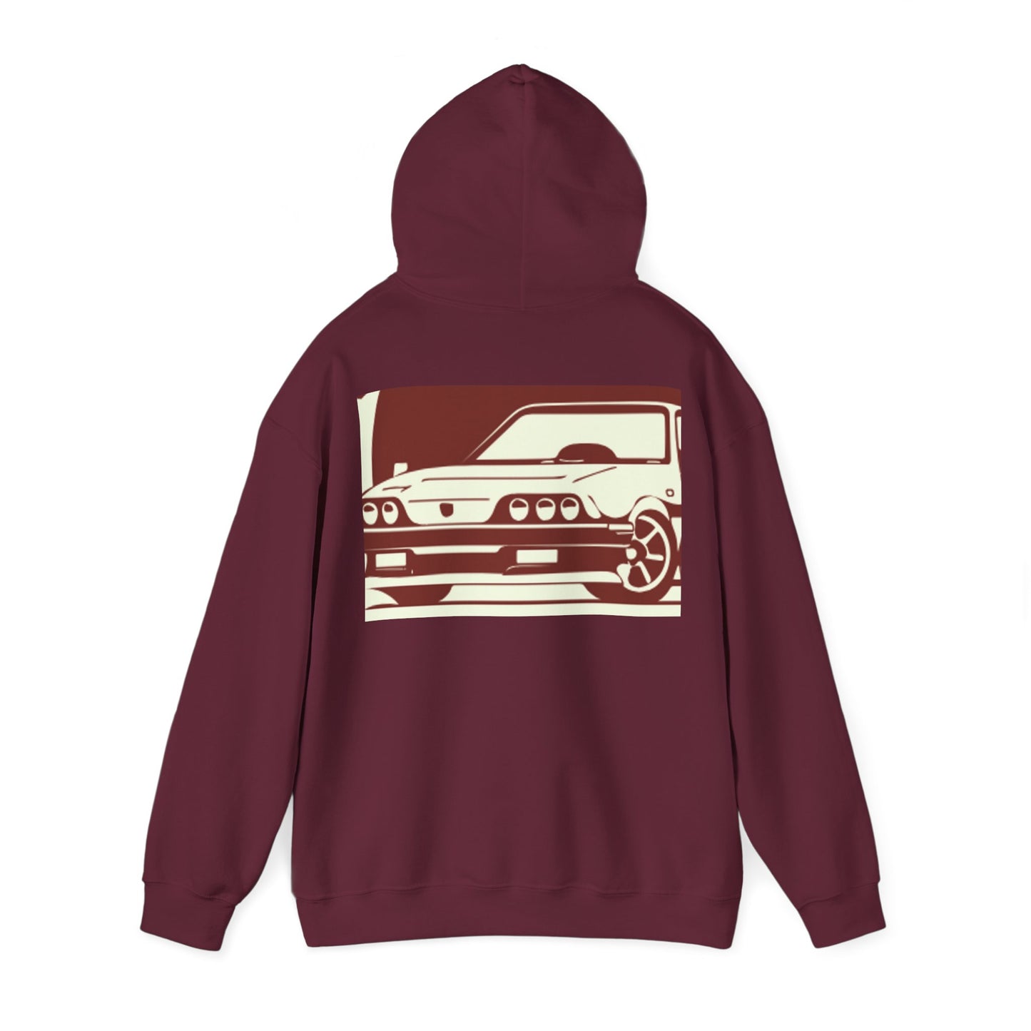 Custom faded Car Unisex Heavy Blend™ Hooded Sweatshirt