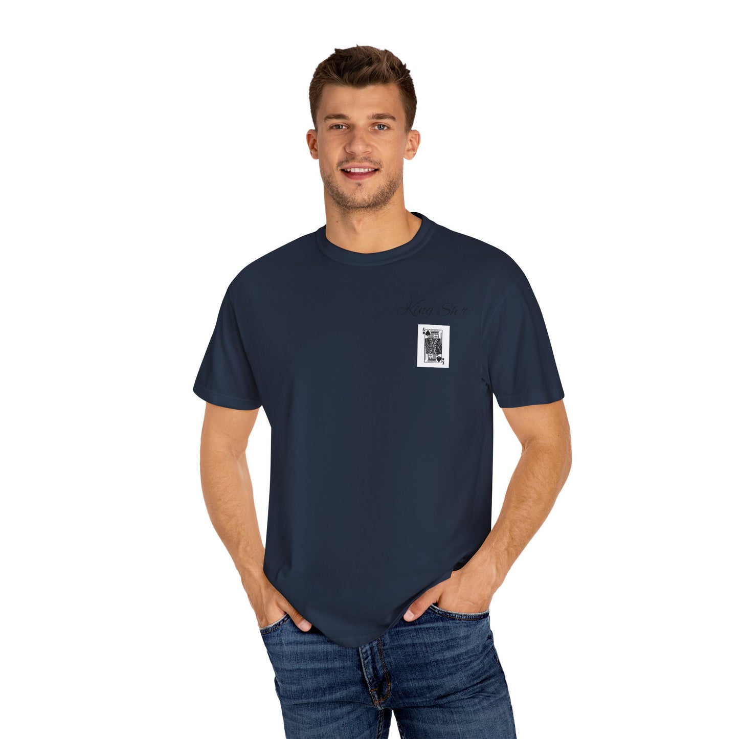 King Sh*t Unisex Garment-Dyed T-Shirt | Casual Wear, Gift for Him, Trendy Tee, Birthday Present, Streetwear