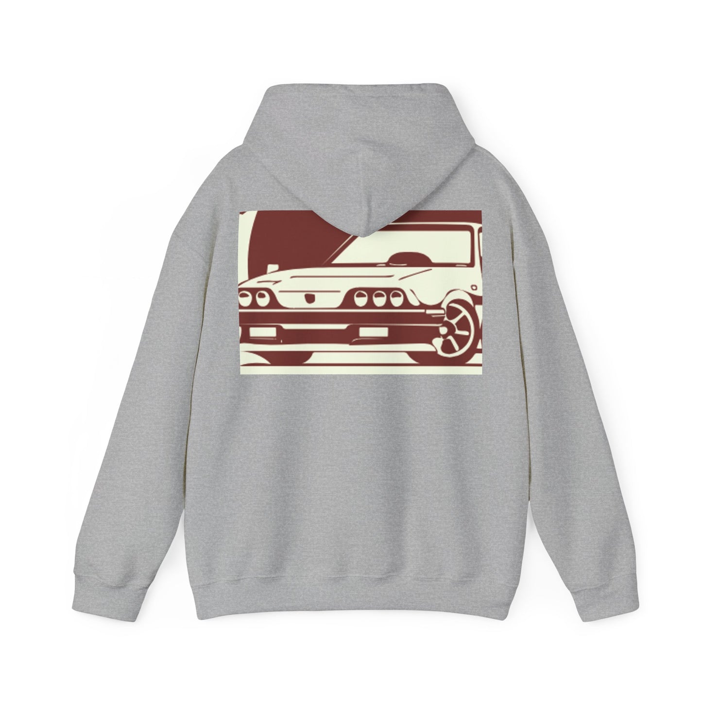 Custom faded Car Unisex Heavy Blend™ Hooded Sweatshirt
