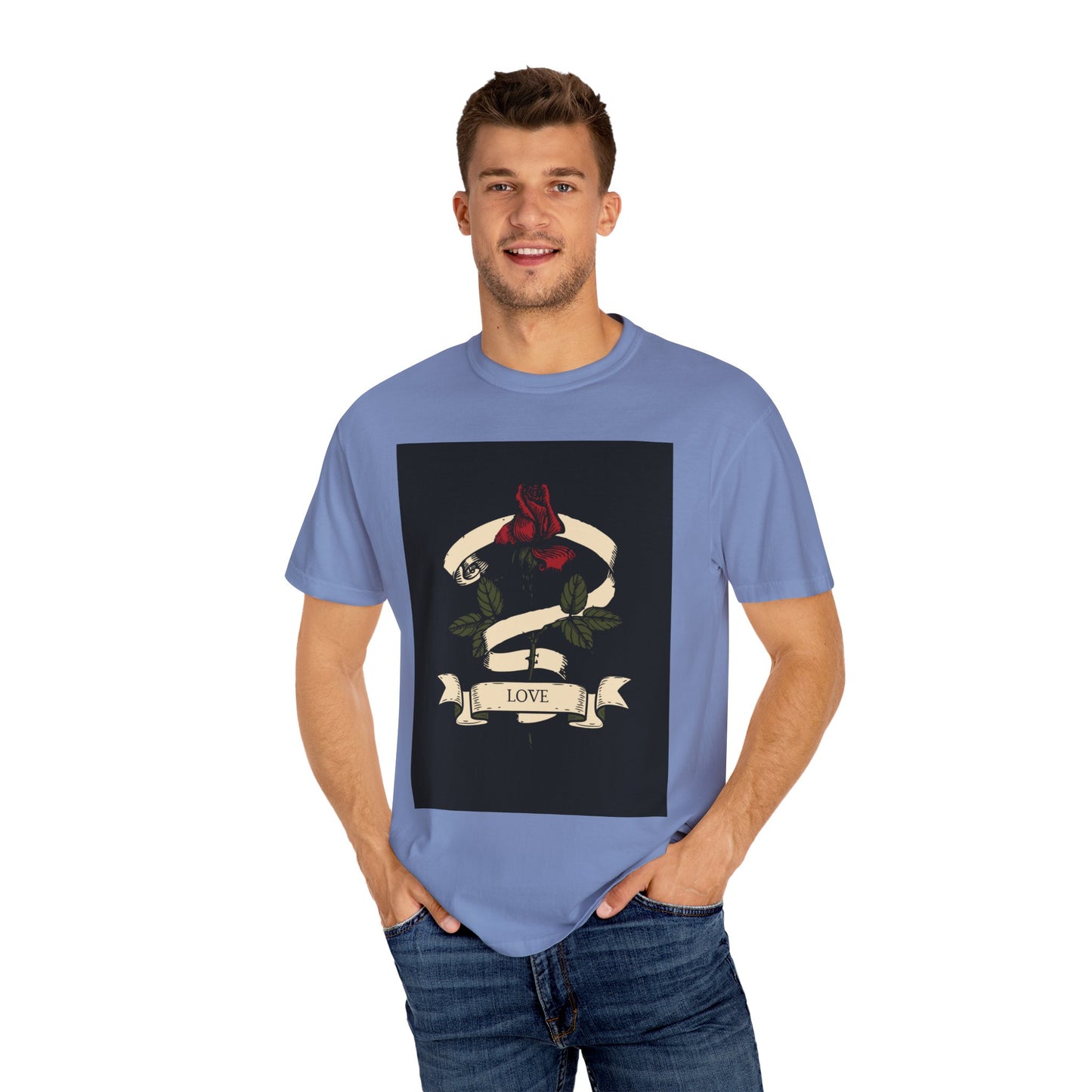 Love Unisex Garment-Dyed T-shirt