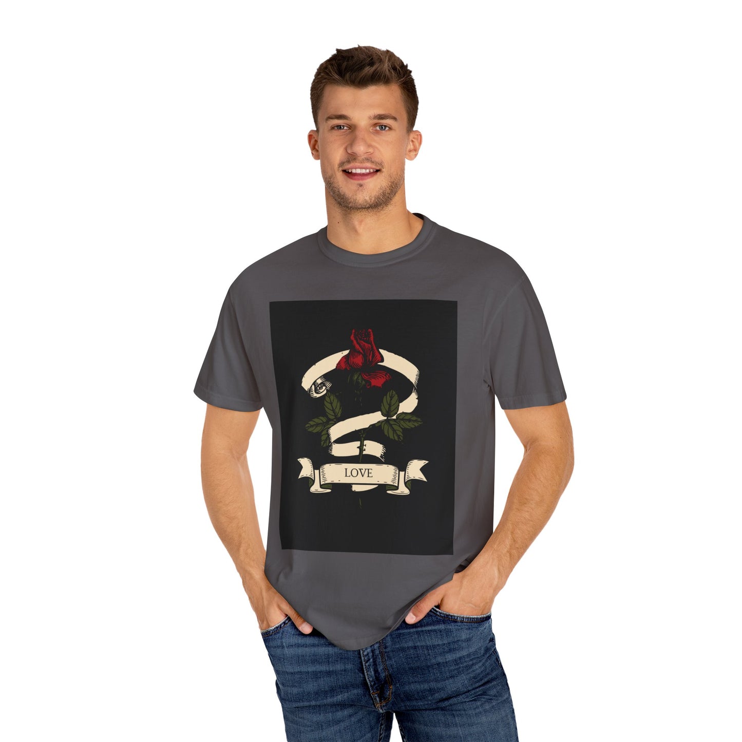 Love Unisex Garment-Dyed T-shirt
