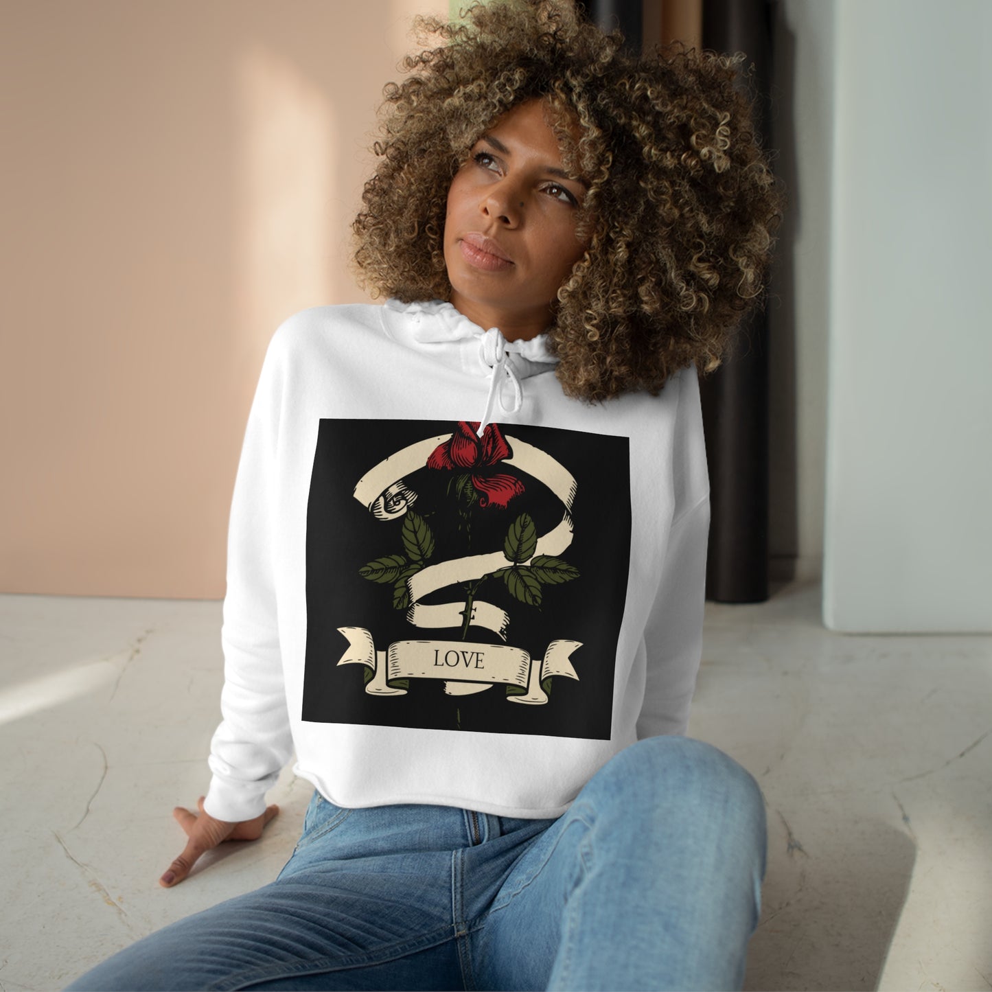 Love Crop Hoodie