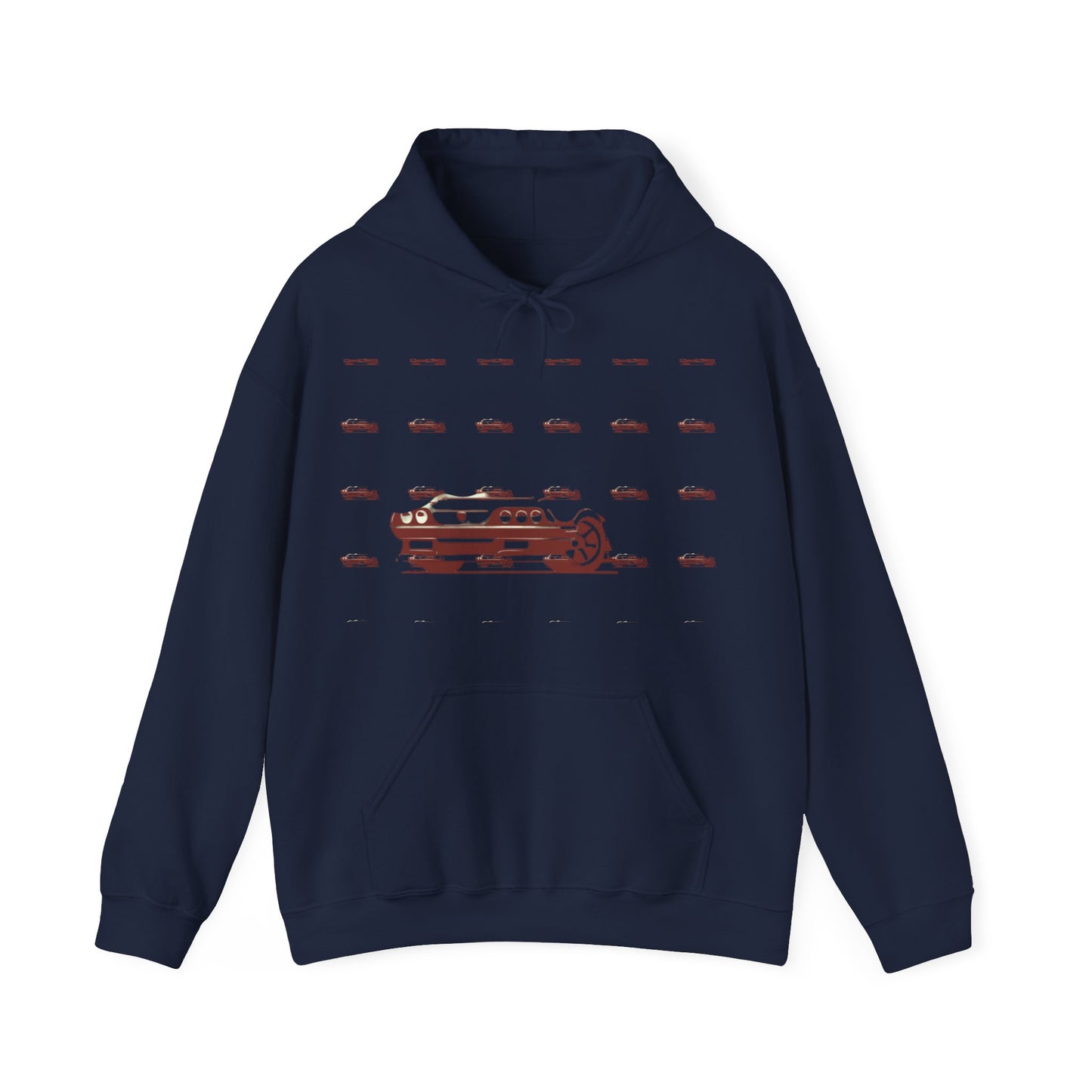 Custom faded Car Unisex Heavy Blend™ Hooded Sweatshirt
