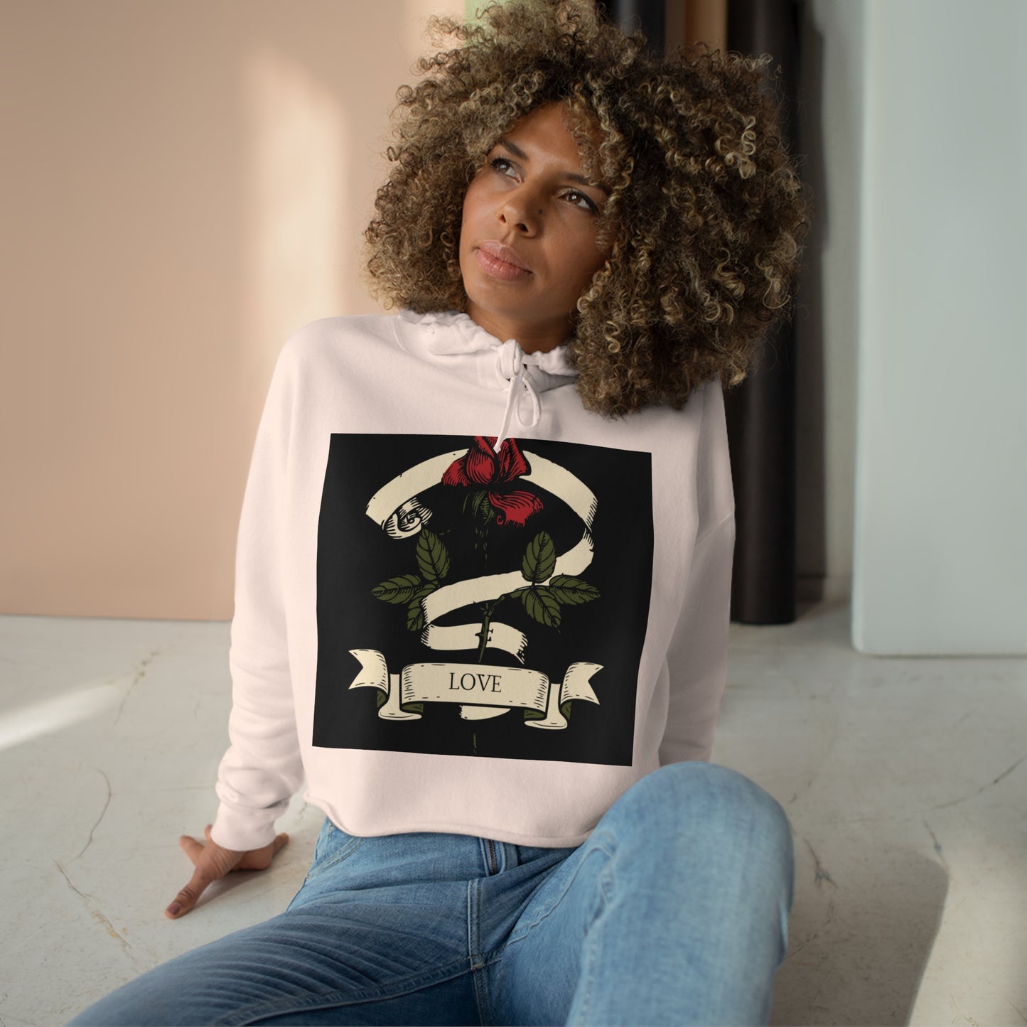 Love Crop Hoodie
