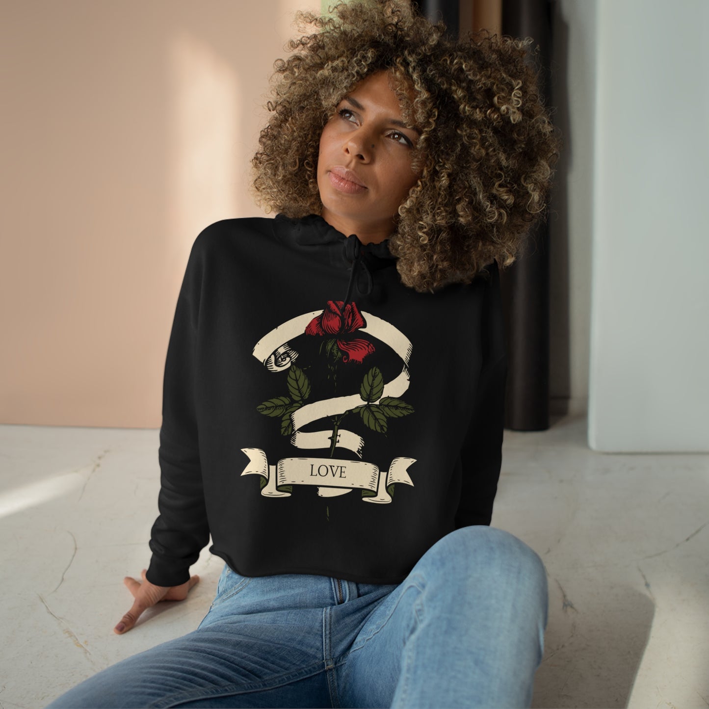 Love Crop Hoodie