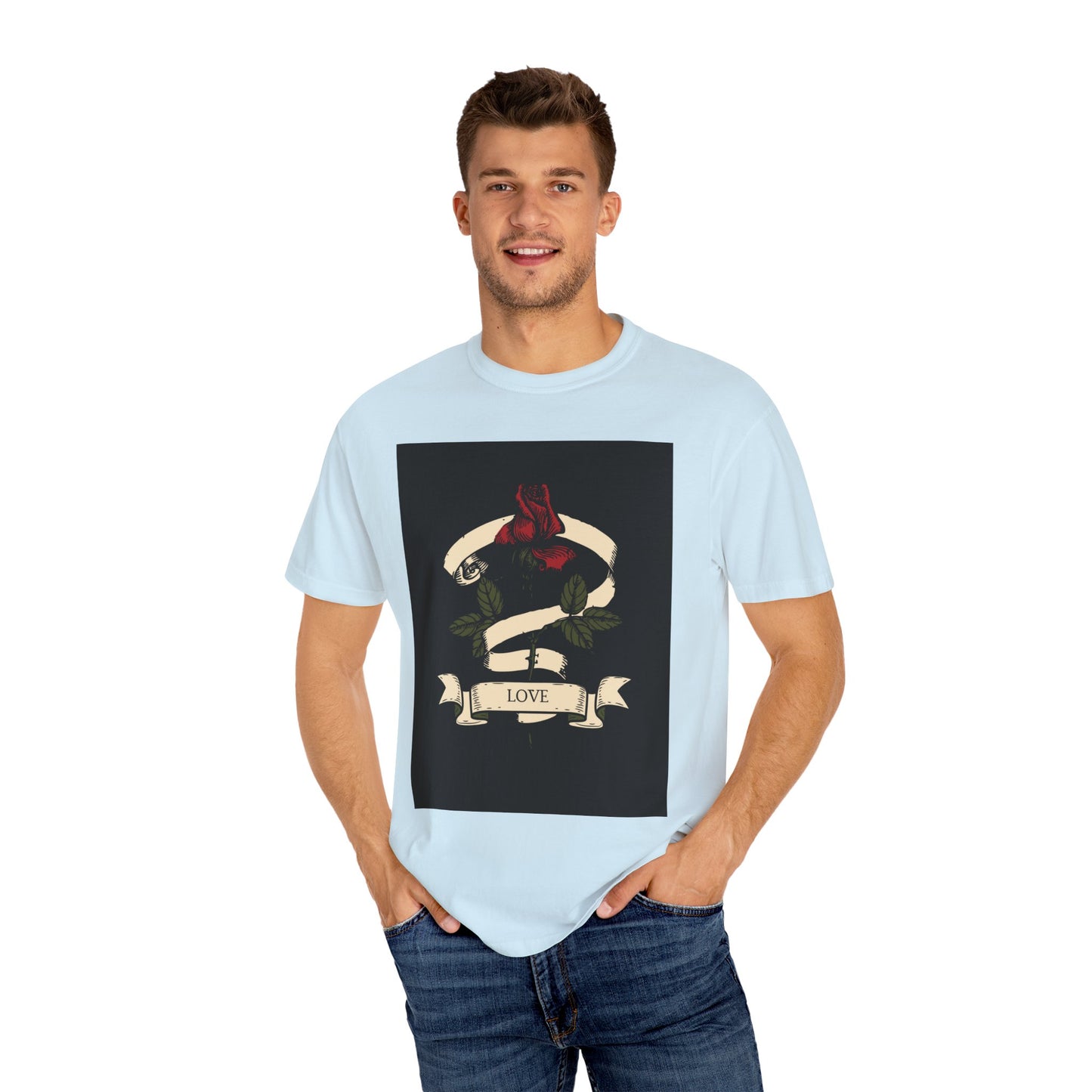Love Unisex Garment-Dyed T-shirt