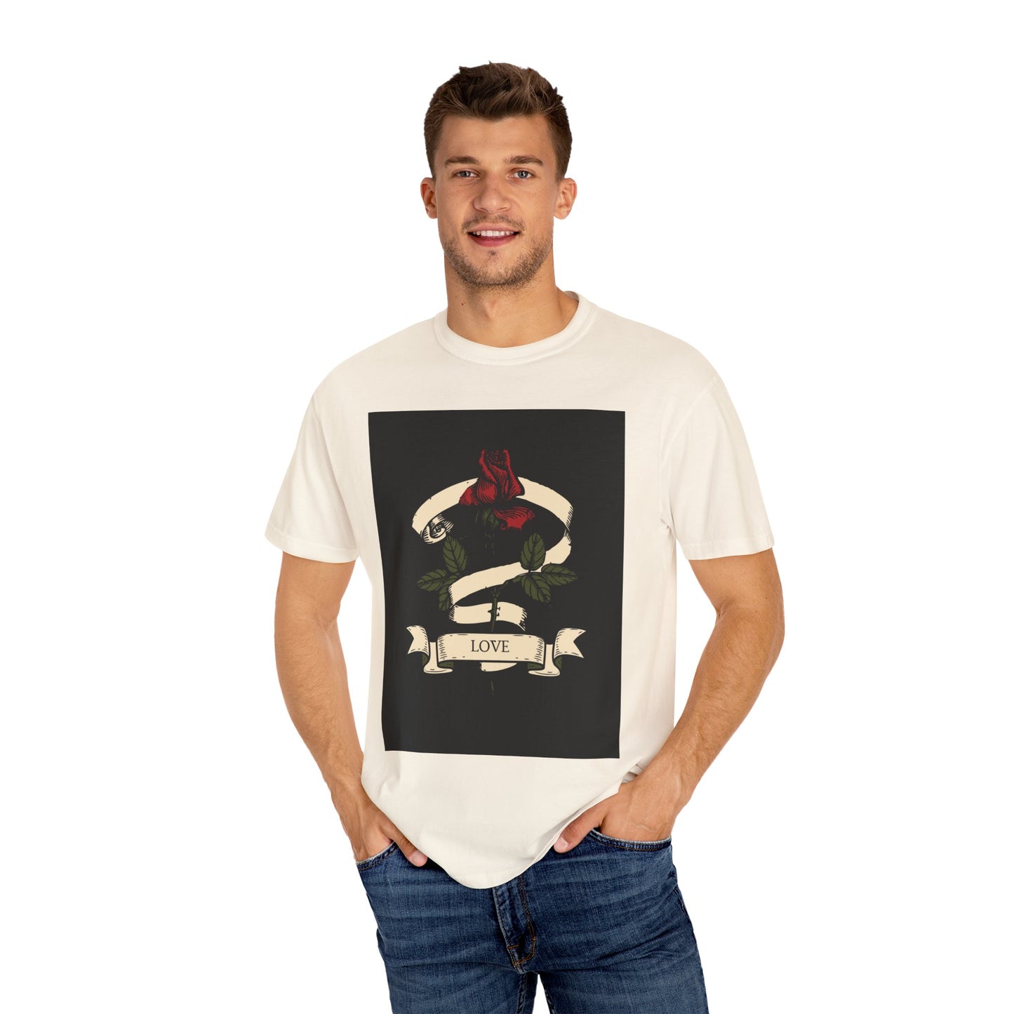 Love Unisex Garment-Dyed T-shirt