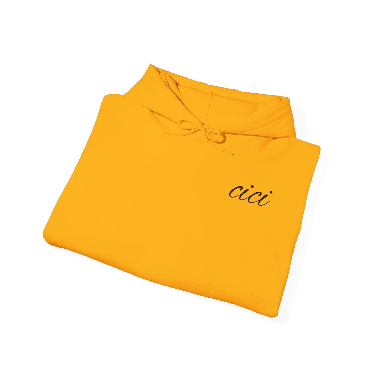 Personalized White Hooded Sweatshirt - Custom Name 'cici' - Cozy Unisex Heavy Blend Apparel