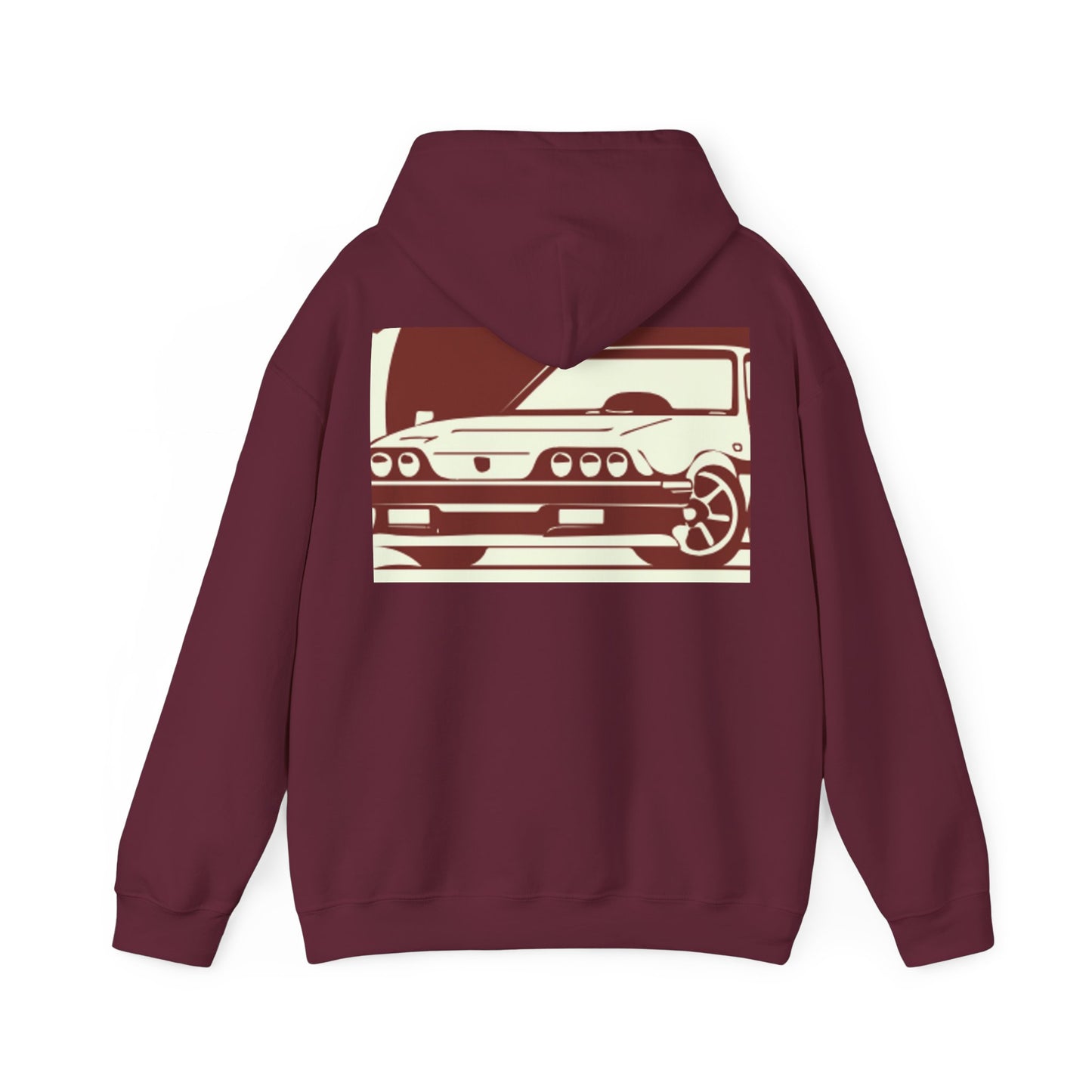 Custom faded Car Unisex Heavy Blend™ Hooded Sweatshirt