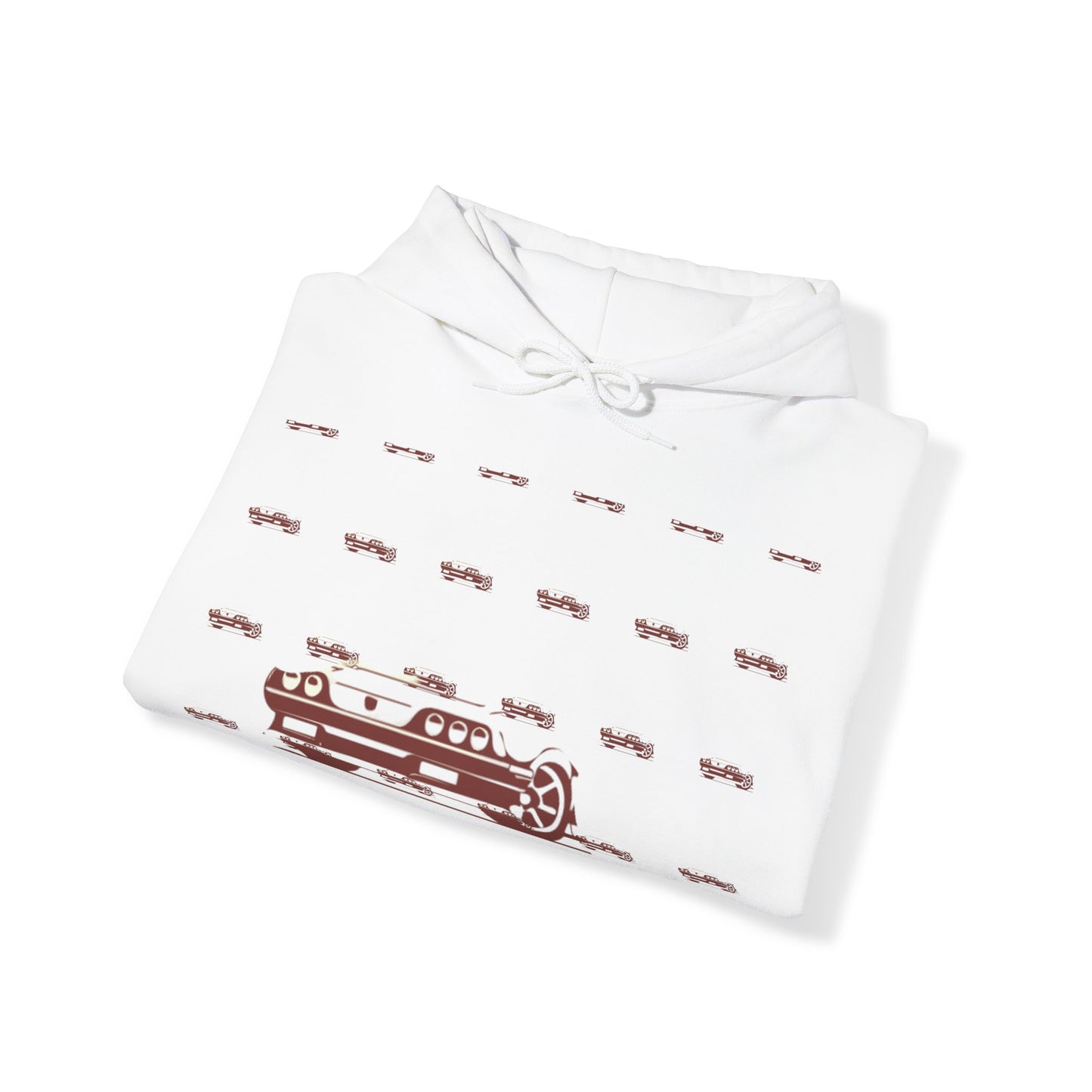 Custom faded Car Unisex Heavy Blend™ Hooded Sweatshirt