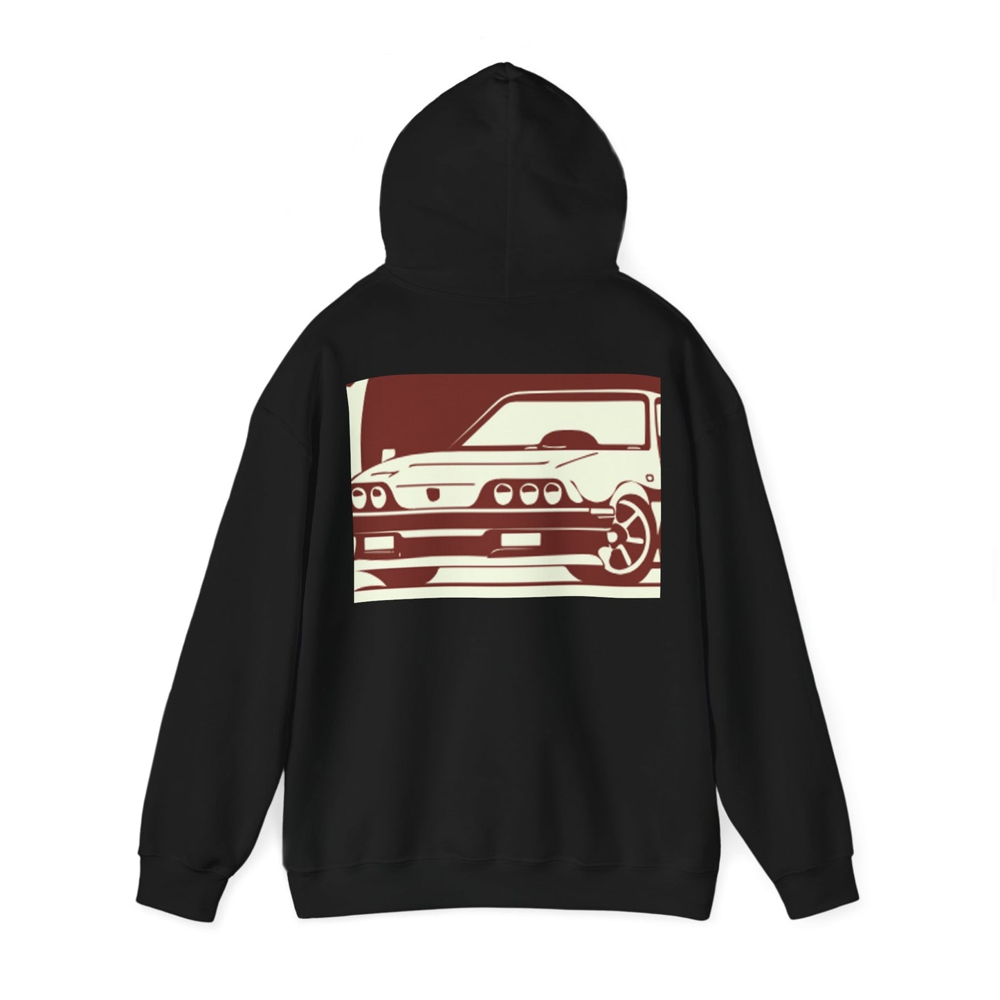 Custom faded Car Unisex Heavy Blend™ Hooded Sweatshirt