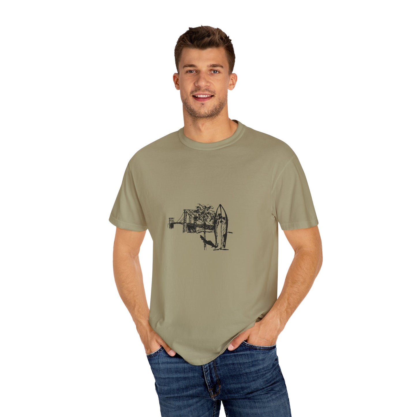 Beach Vibes Unisex Garment-Dyed T-shirt