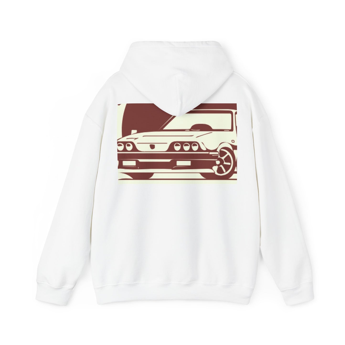 Custom faded Car  Unisex Heavy Blend™ Hooded Sweatshirt