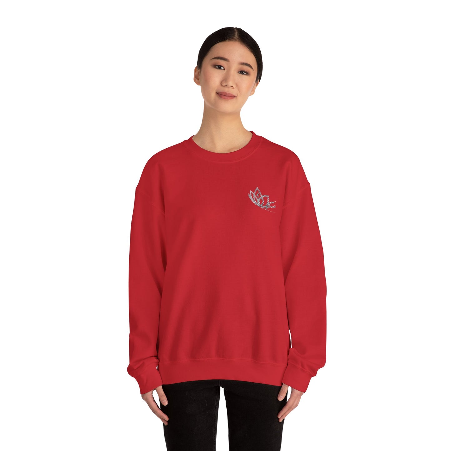 Cheerleading Queen B Unisex Heavy Blend™ Crewneck Sweatshirt