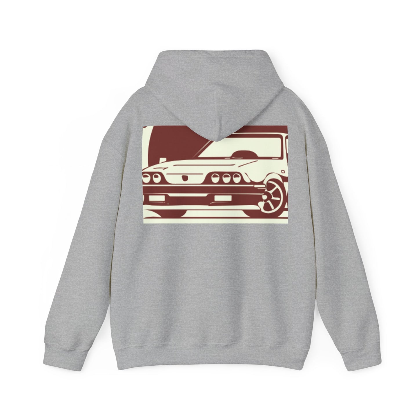 Custom faded Car  Unisex Heavy Blend™ Hooded Sweatshirt