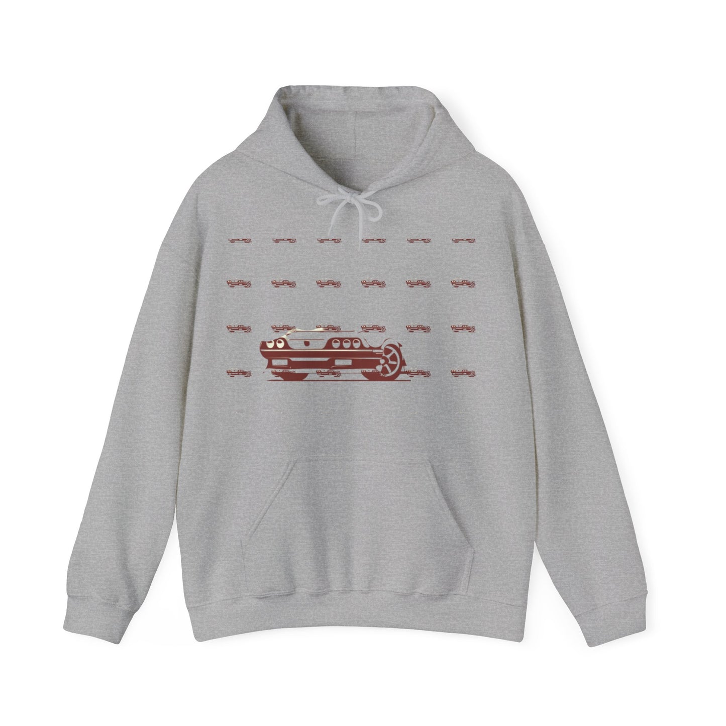 Custom faded Car  Unisex Heavy Blend™ Hooded Sweatshirt