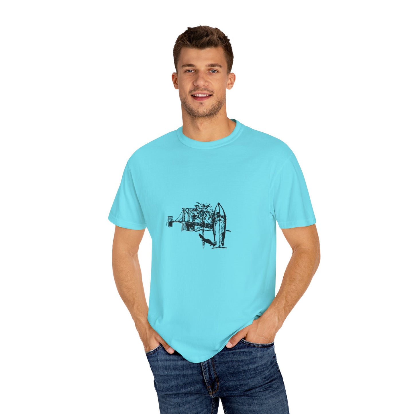 Beach Vibes Unisex Garment-Dyed T-shirt