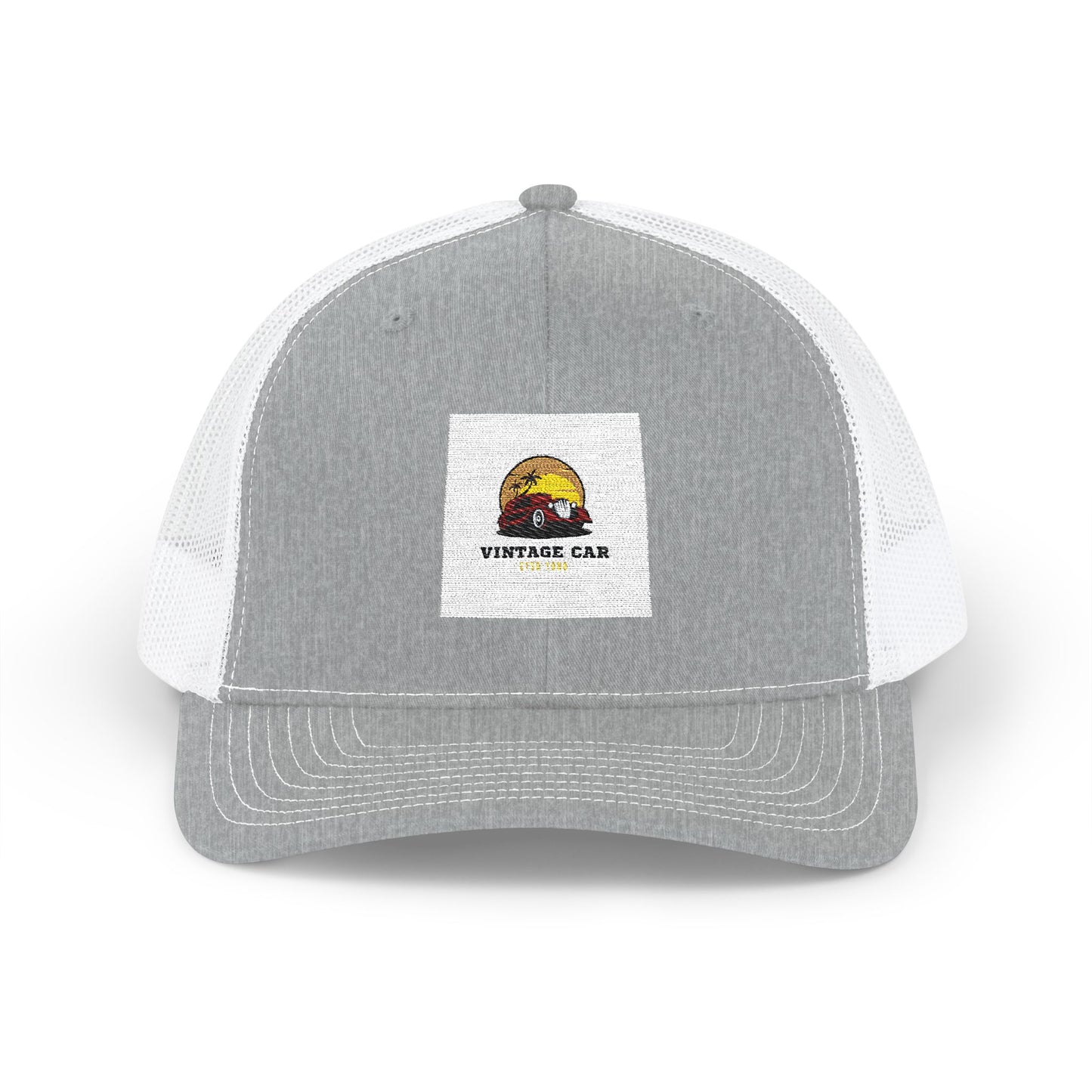 Vintage Sunset Camper Snapback Trucker Cap