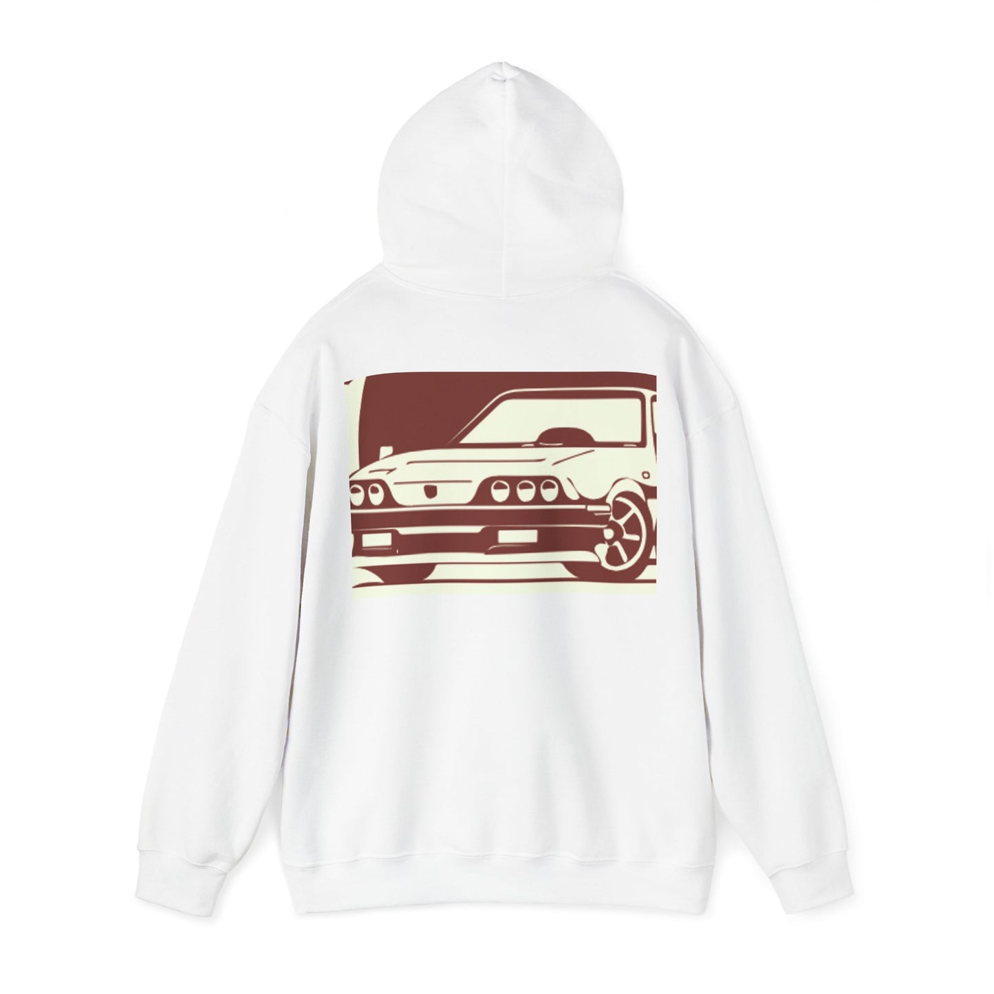 Custom faded Car  Unisex Heavy Blend™ Hooded Sweatshirt