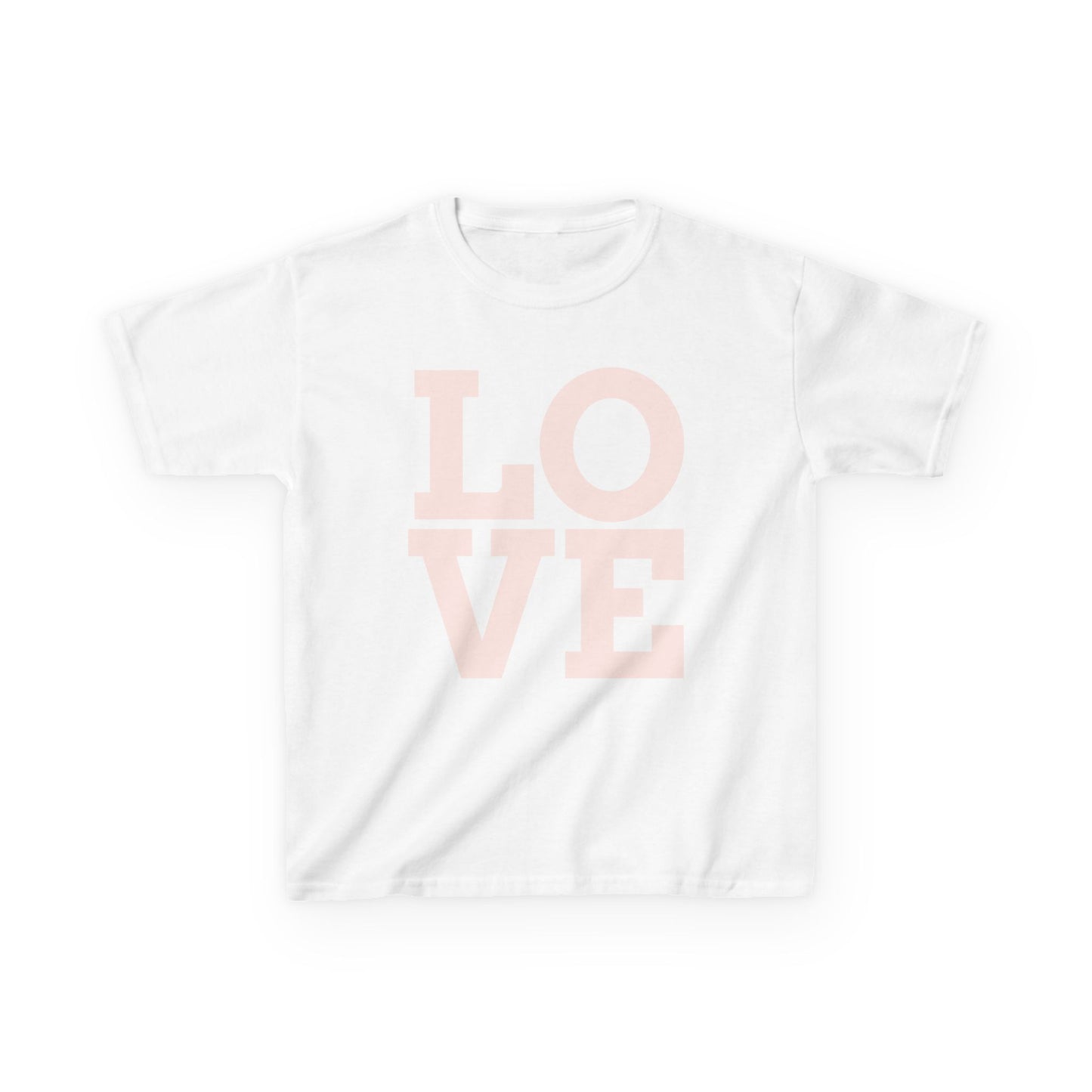 Kids Tee — Pastel 'LOVE' Graphic Shirt
