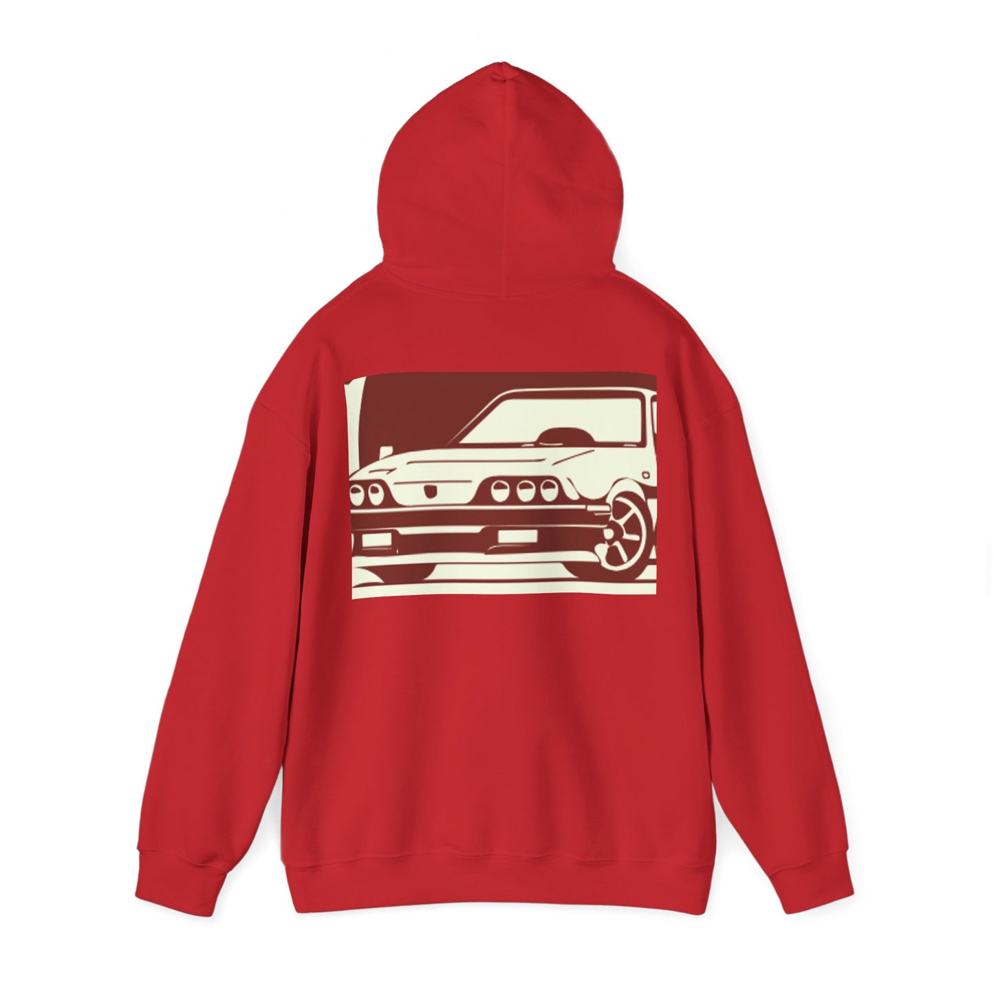 Custom faded Car  Unisex Heavy Blend™ Hooded Sweatshirt