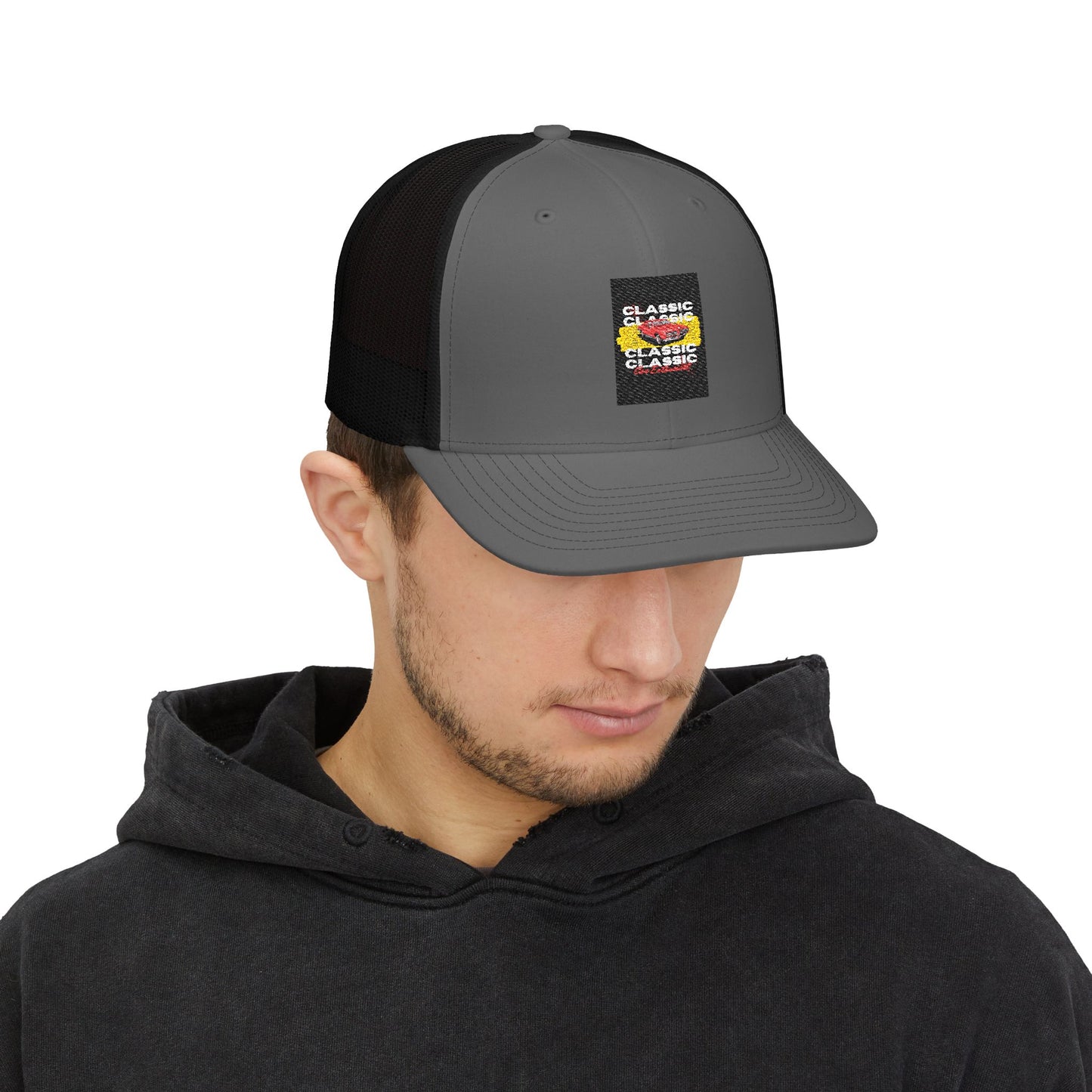 Classic Classics Trucker Cap - Retro Patch Snapback Hat
