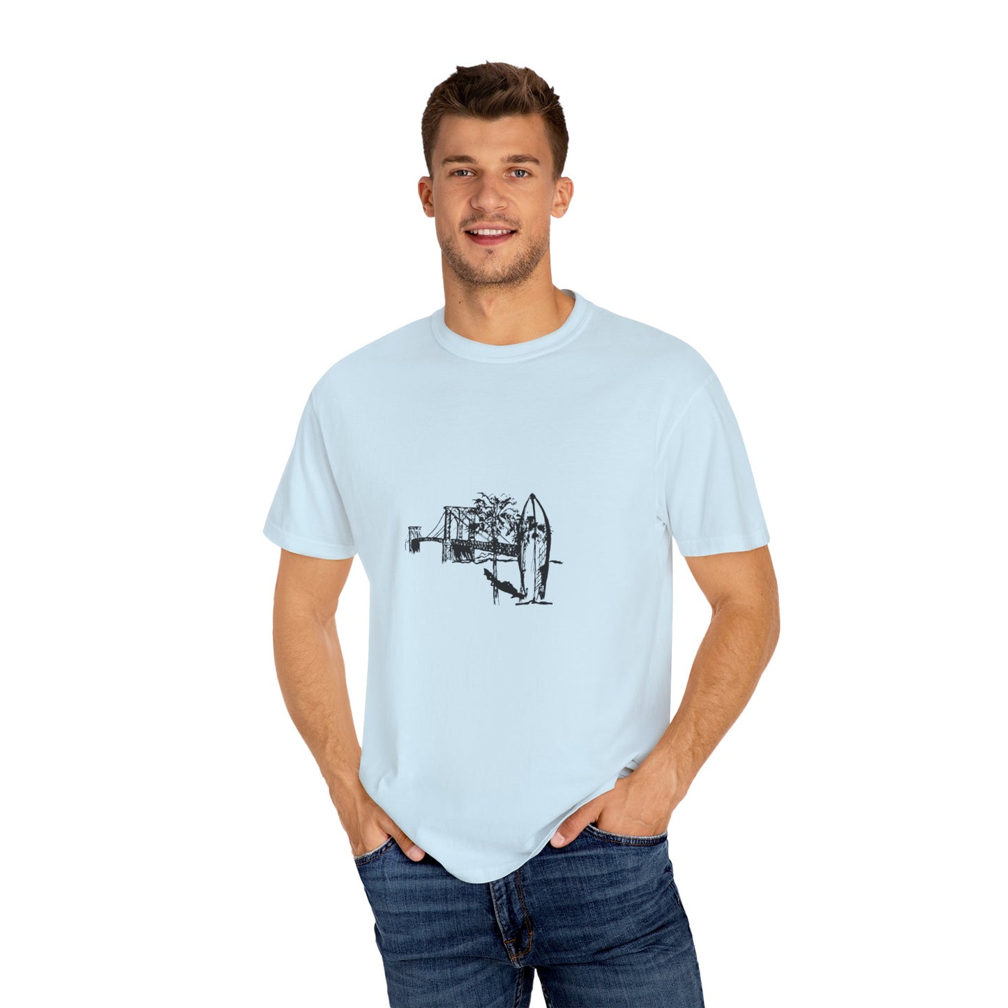 Beach Vibes Unisex Garment-Dyed T-shirt