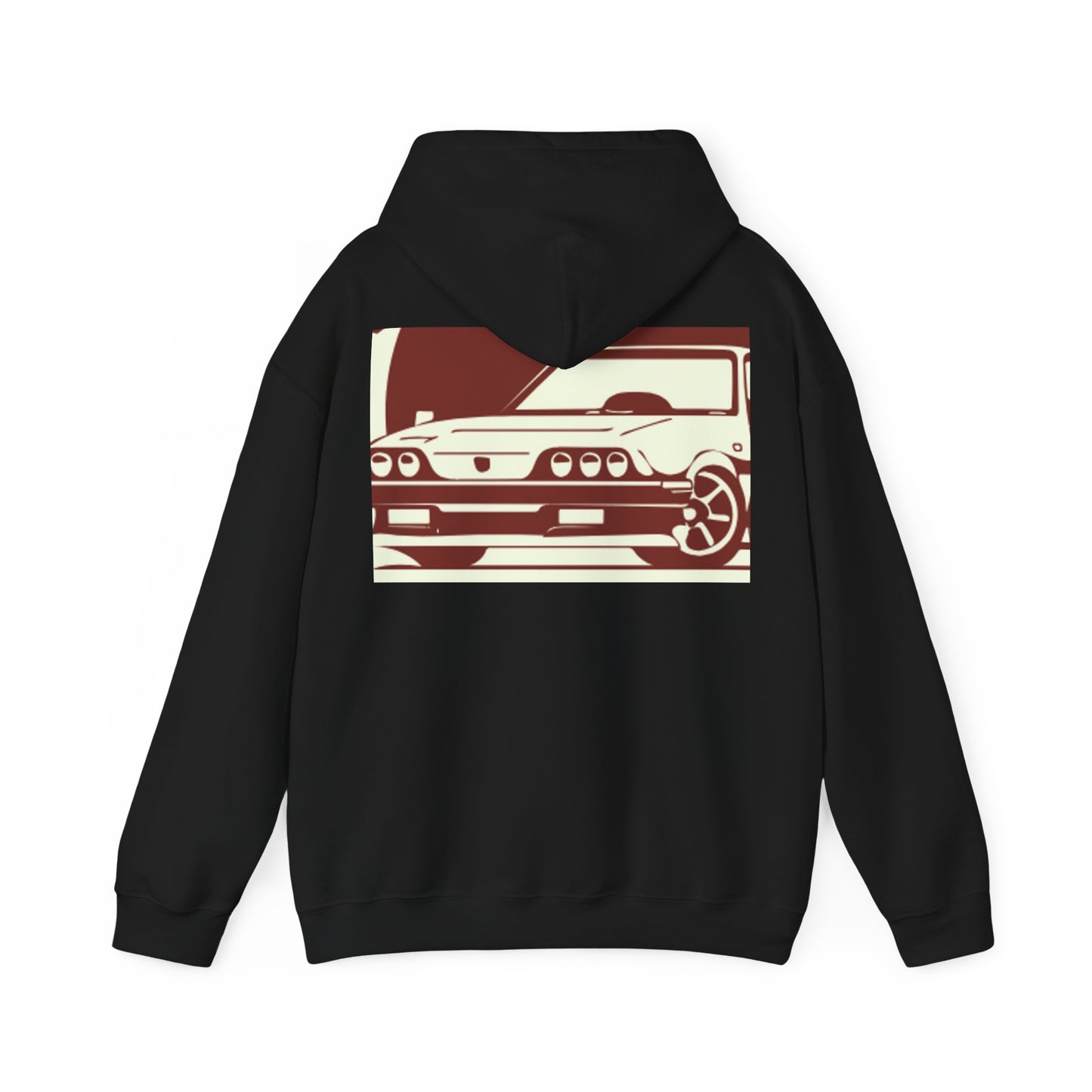 Custom faded Car  Unisex Heavy Blend™ Hooded Sweatshirt