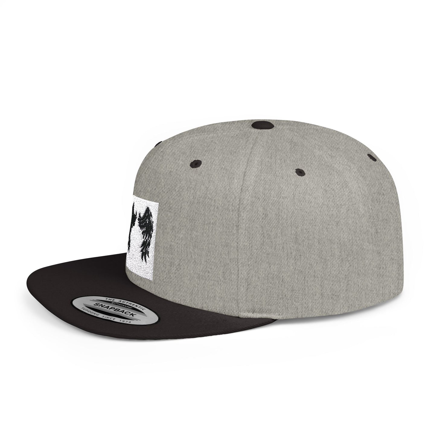 Angel Wings Flat Bill Snapback