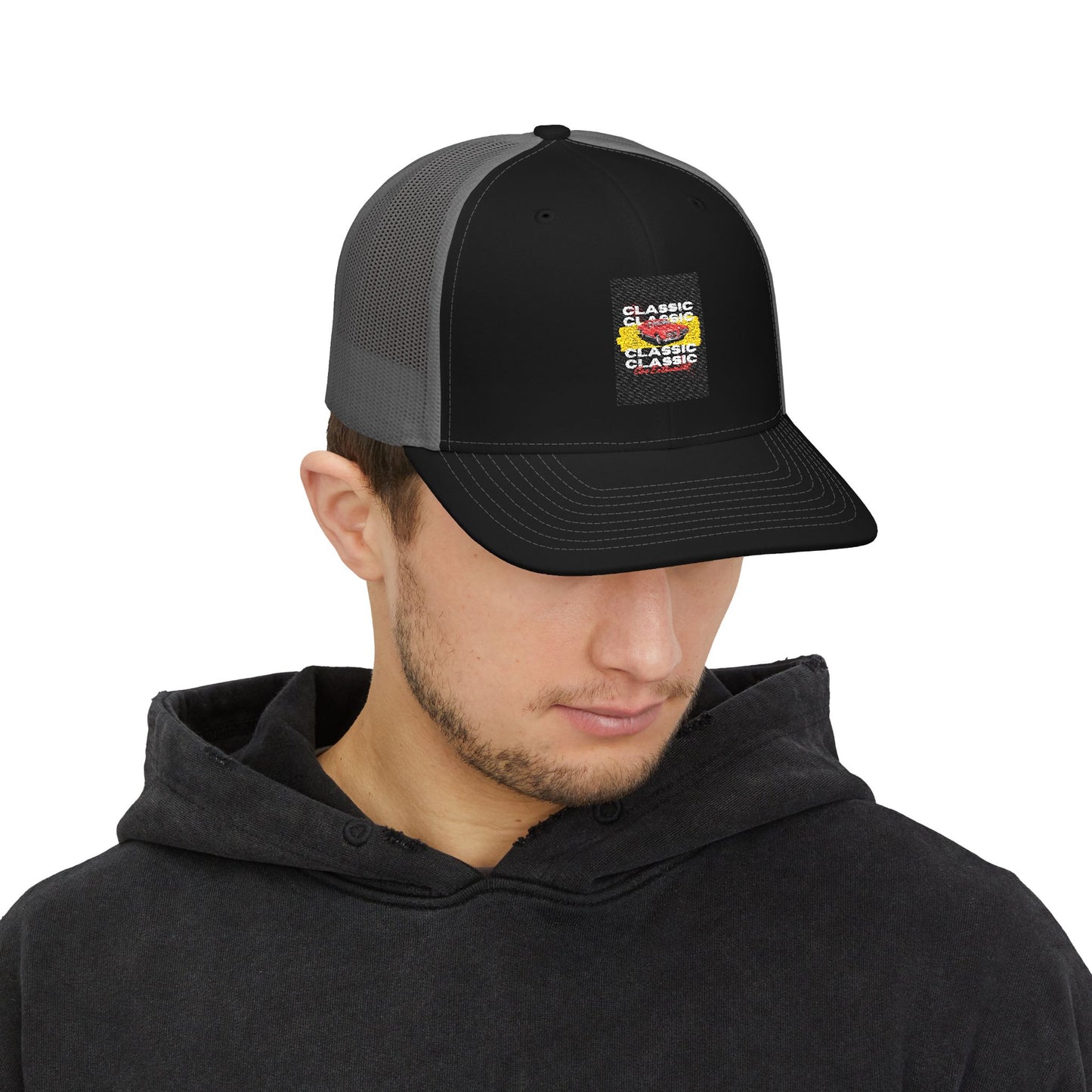Classic Classics Trucker Cap - Retro Patch Snapback Hat