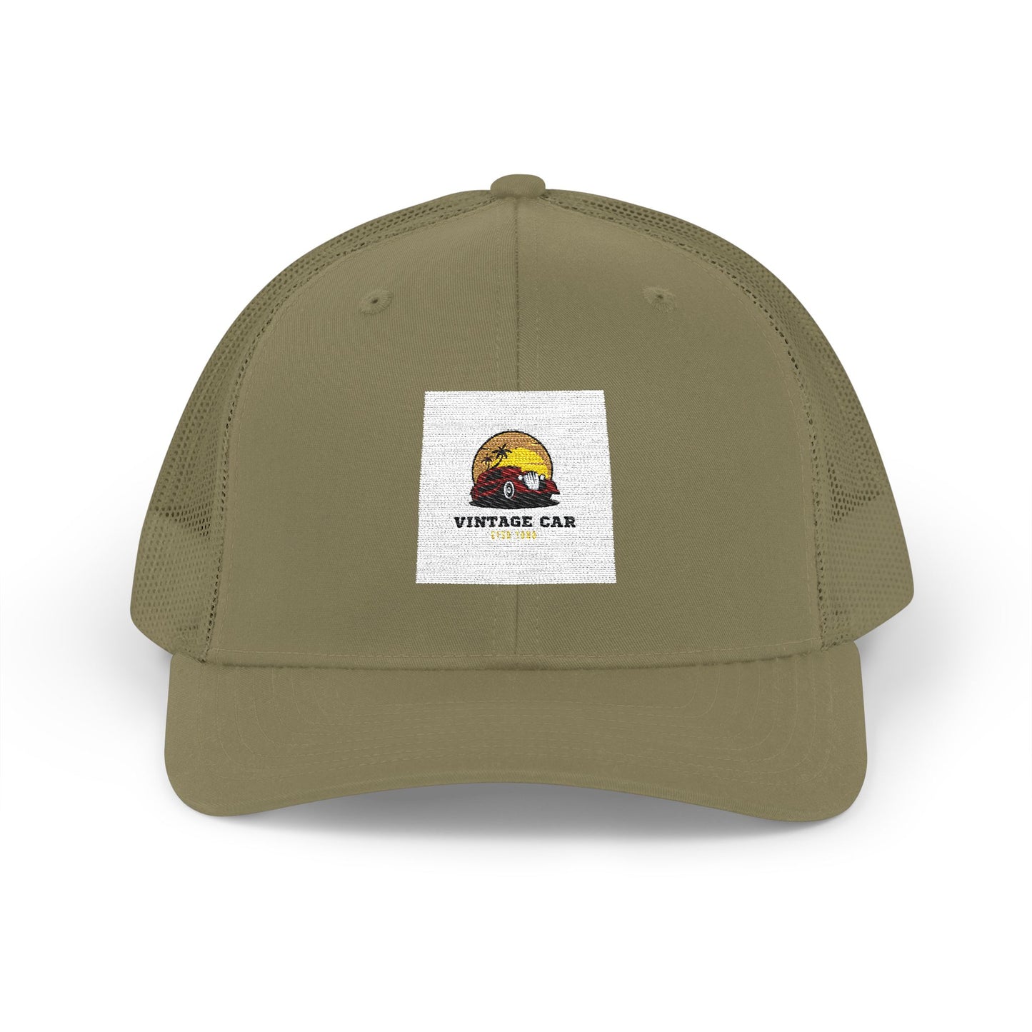 Vintage Sunset Camper Snapback Trucker Cap