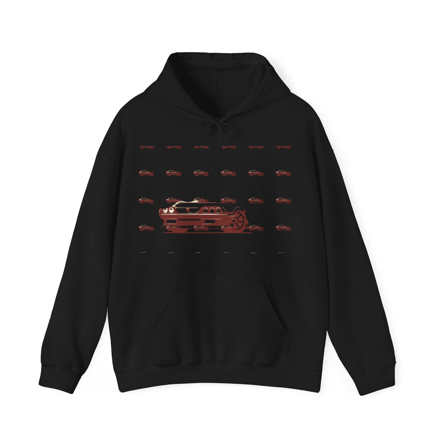 Custom faded Car  Unisex Heavy Blend™ Hooded Sweatshirt