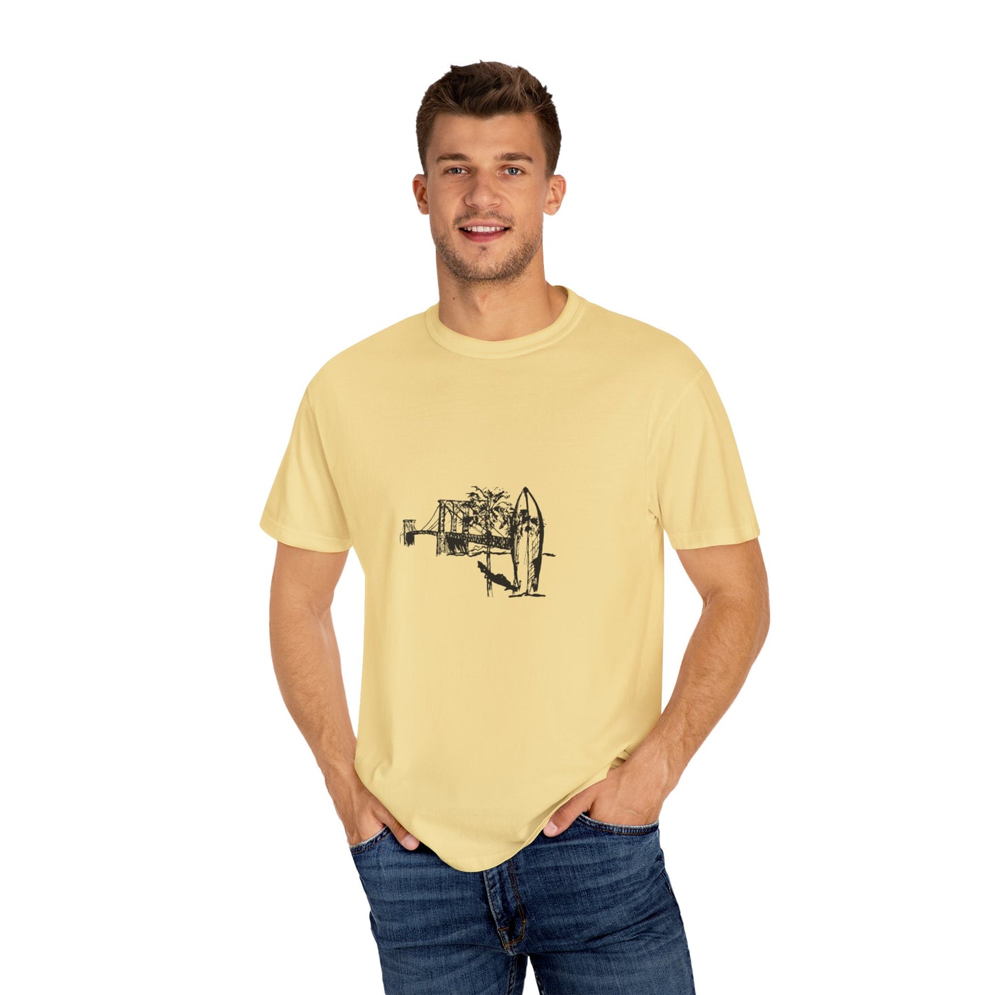 Beach Vibes Unisex Garment-Dyed T-shirt