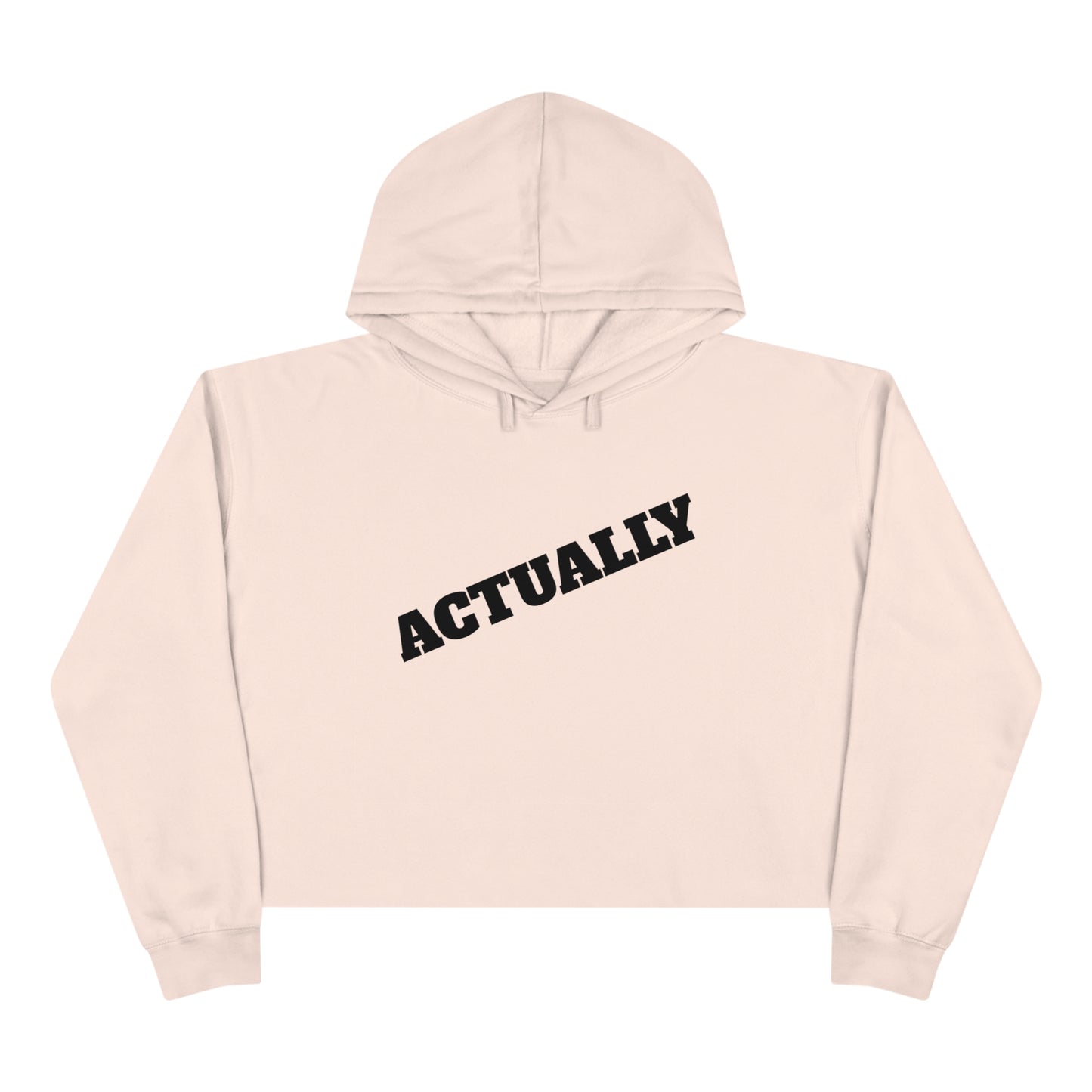 Actually Crop Top Hoodie