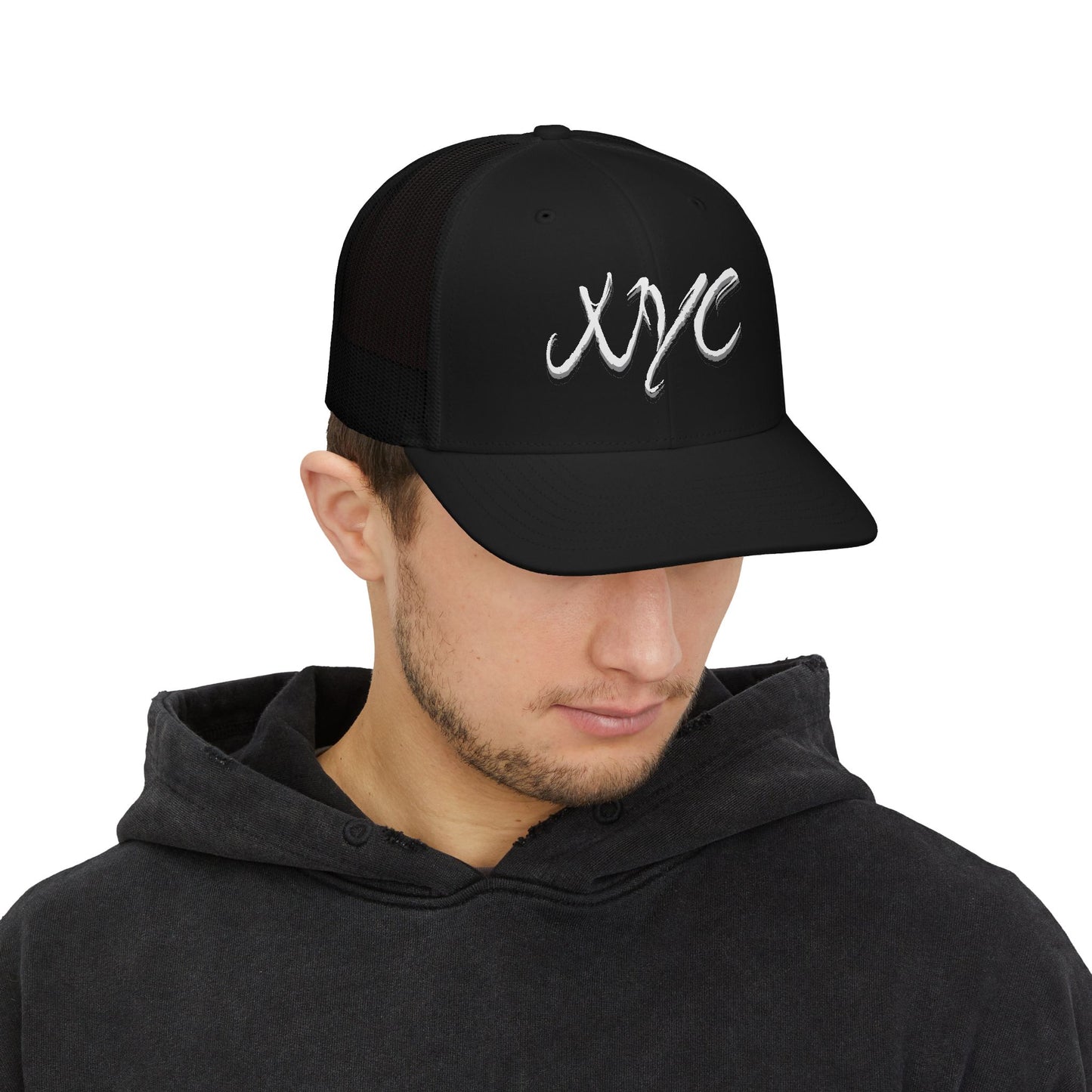 NYC Script Trucker Cap