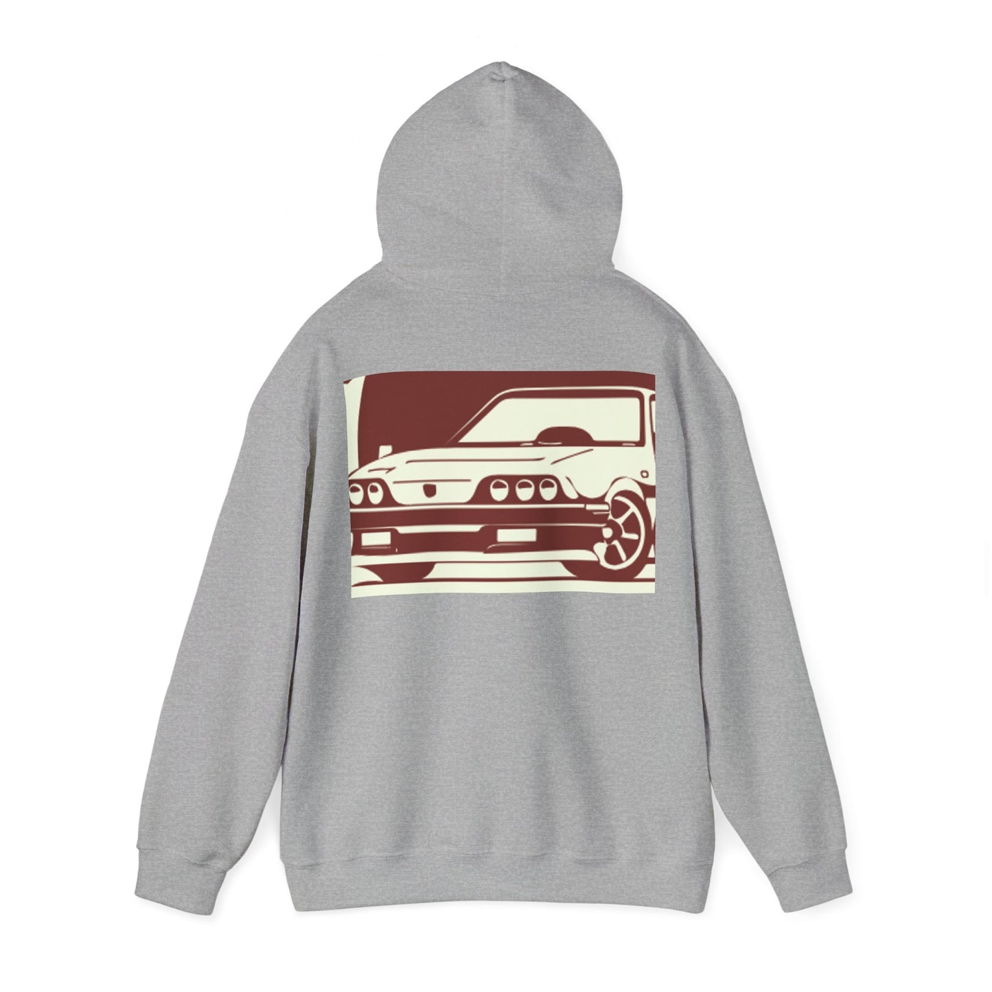 Custom faded Car  Unisex Heavy Blend™ Hooded Sweatshirt