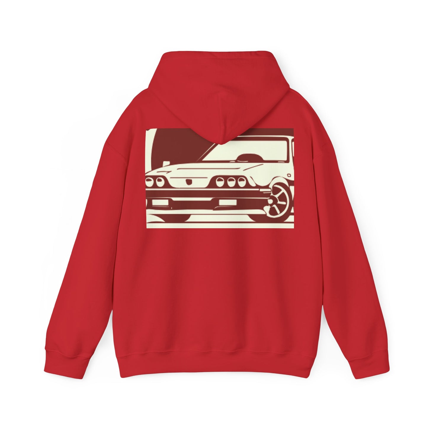 Custom faded Car  Unisex Heavy Blend™ Hooded Sweatshirt