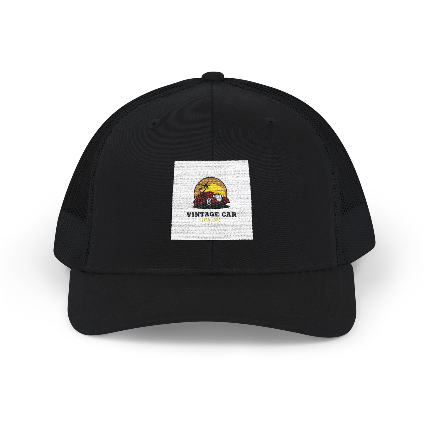 Vintage Sunset Camper Snapback Trucker Cap