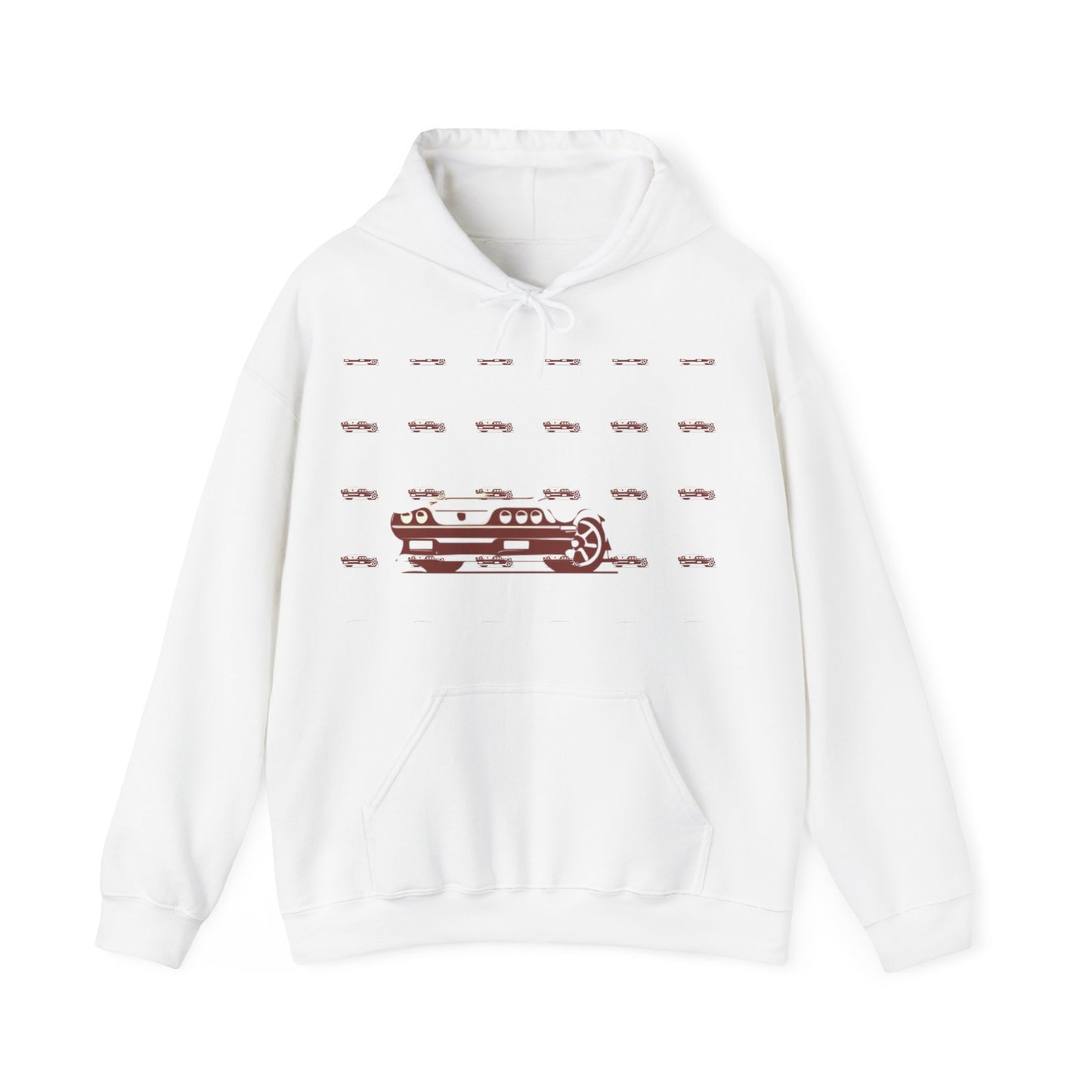 Custom faded Car  Unisex Heavy Blend™ Hooded Sweatshirt